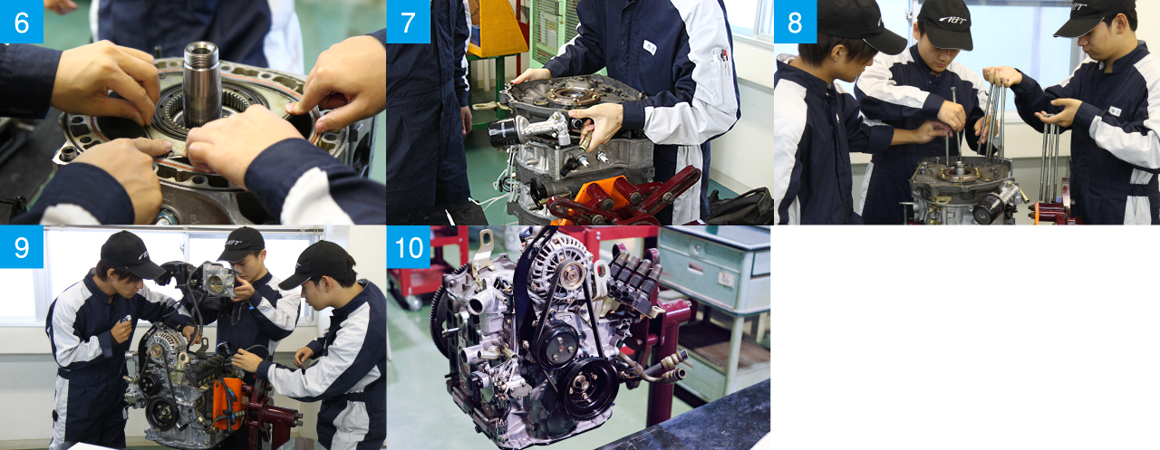 p_practice_engine04-1 ロータリ・エンジンの組み立て6~10