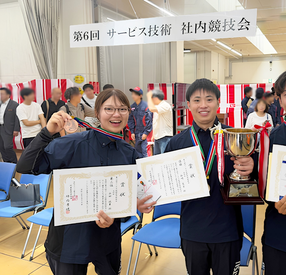 本学卒業生が愛知ダイハツ第６回サービス技術社内競技会で大活躍